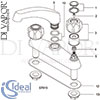 Ideal Standard Fairline Kit Mixer Deck Clear Kitchen Tap Spare Parts